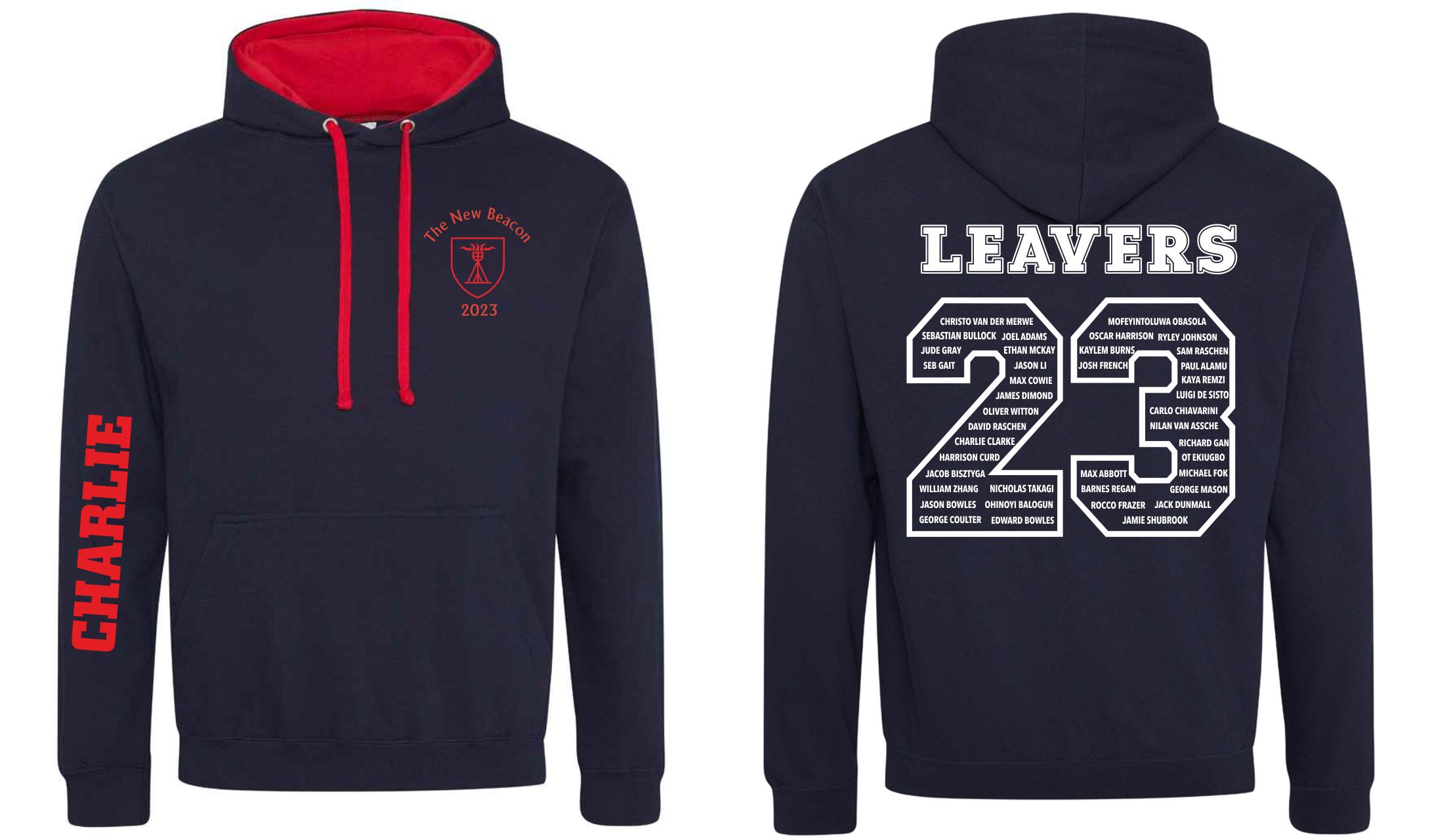 New Beacon YEAR 8 Leavers hoodie Senior Sizes